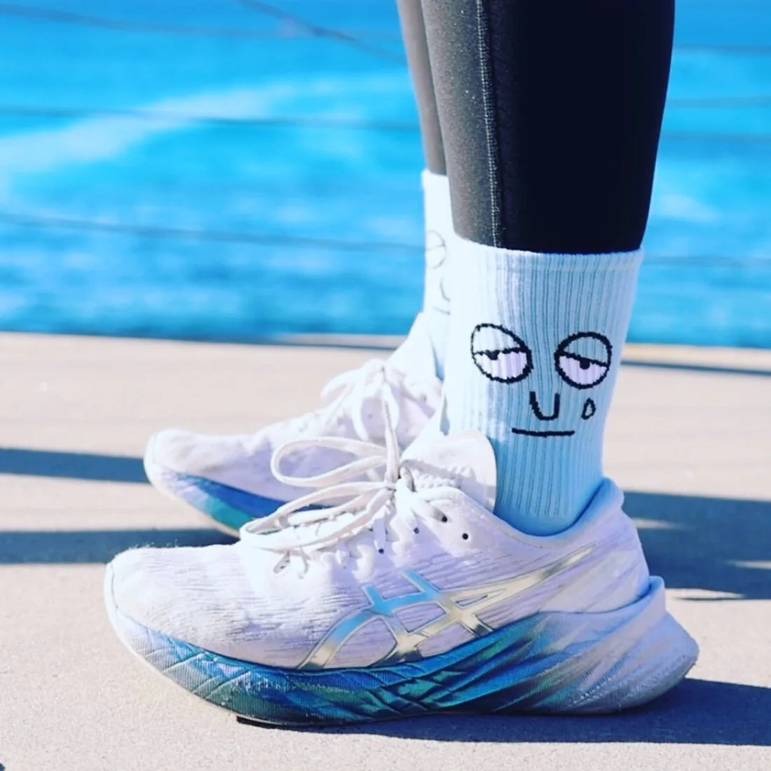Smoods socks worn by a customer